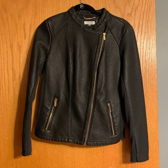 Calvin Klein Leather Jacket - Picture 1 of 4
